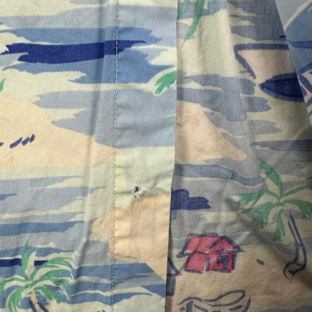 Vineyard Vines Mens Button Down Shirt Medium Blue Island Pocket Short Sleeve - Picture 7 of 10